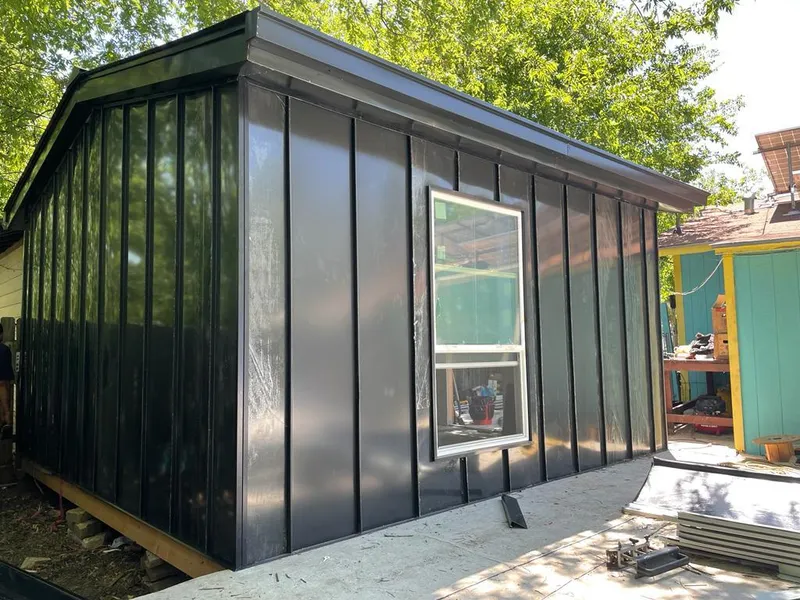 Black standing seam metal wall panels for Metal Roof Installation in Keansburg